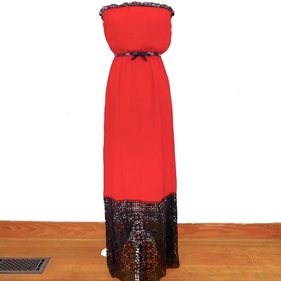 Umgee Red Maxi Dress - Picture 1 of 4